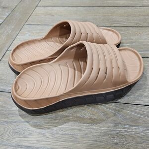 KuaiLu Mens Recovery Sandals With Comfortable Plantar Fasciitis Arch Support